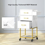 OmySalon Salon Storage Trolley Cart, Beauty Wooden Hair Cabinet - Image 6