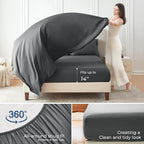 Sasttie Twin XL Comforter Set, 5 Pieces Twin XL Bed in a Bag, Complete Bedding - Image 4
