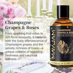 Champagne Grapes & Roses Fragrance Oil, MAYJAM 3.38FL.OZ Essential Oils - Image 3