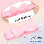 Jexine 24 Pcs Facial Spa Headband Makeup Headbands Bulk Bow Hair Head Band - Image 2