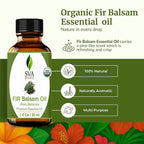 SVA Fir Balsam Essential Oil Organic – 1 Fl Oz – 100% Natural Organic Fir Oil - Image 2