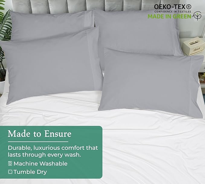 Royale Linens King Pillowcase Set of 2 - Image 8