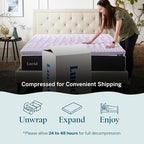 LUCID Lavender Infused 2 Inch Memory Foam Mattress Topper - Image 4