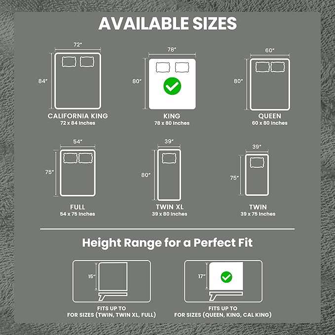 King Size Mattress Protector Waterproof, Premium 200 GSM Terry Mattress Cover - Image 3