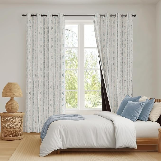 100% Boho Blackout Curtains 63 Inches Long - Image 9