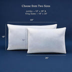 Blue Ridge Home Fashions Luxury Hotel Quality Cooling Pillows King Size Set of 2 - Image 7