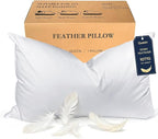 BHZ Goose Down Feather Pillows Queen Size by BHZHouseholdProducts