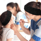 Chuangdi 3 Pieces Spa Headband for Women Facial Makeup Headband Soft Terry - Image 4