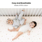 Konssy Muslin Crib Sheets for Girl Boy - Image 2