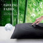 WishSmile Cooling Queen Pillowcases Set of 2 Breathable Cool Silky Soft Rayon - Image 3