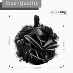 BCKENEY Bath Loofah Shower Sponge Body Back Scrubber Soft Mesh Shower Puffs - Image 2