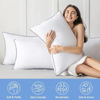 JOLLYVOGUE King Size Pillows Set of 4, Collection Bed Pillows - Image 2