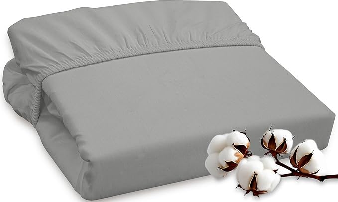 ROYALE LINENS 300 Thread Count 100% Long Staple Combed Cotton Fitted Sheet Full by ROYALELINENS