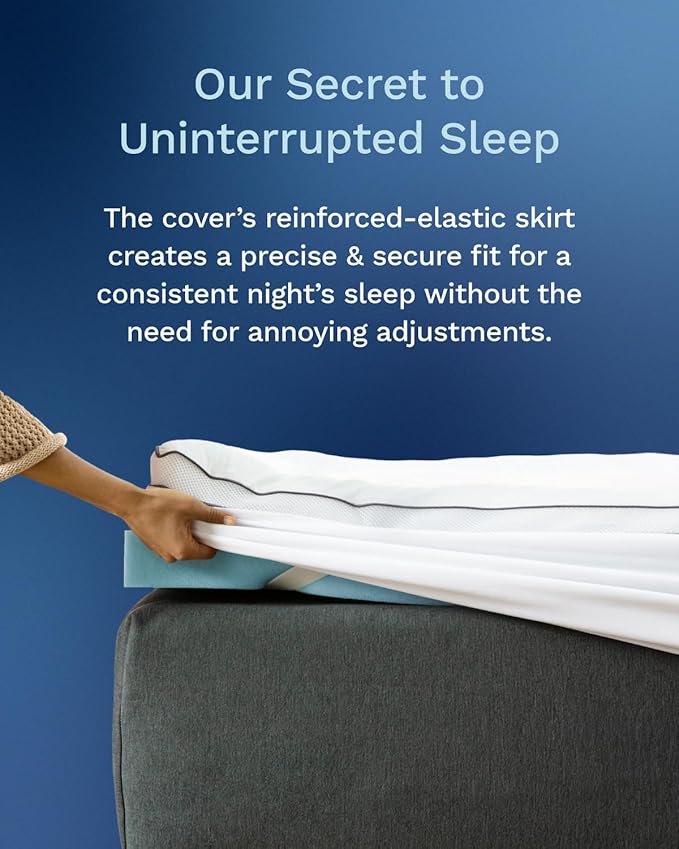 ViscoSoft 3 Inch Pillow Top Memory Foam Mattress Topper King - Image 6