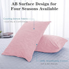 CHOSHOME Cooling Pillow Cases Zipper Pillow Covers Q-Max > 0.45 Zippered - Image 4