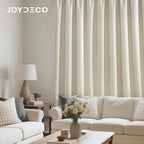 Joydeco White Velvet Curtains 90 Inches 2 Panels, Luxury Thermal Insulated Soft - Image 4