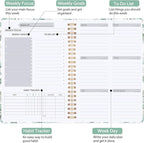 Undated Weekly Planner, A5 Weekly To Do List Notebook - Image 3