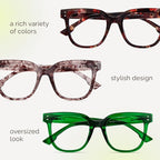 miyya Blue Light Glasses for Women & Men – Oversized UV & Blue Light Blocker - Image 8