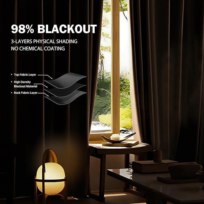 Room Divider Ceiling Mounted Curtains Track Sets Extra Wide Blackout Curtain - Image 4