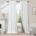 Custom Made Curtains 104 Inches Long 2 Panels Set 100 Percent Blackout Curtain by Pitalk