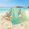 CASA COPENHAGEN Miami Towel 2Pcs Fish Cyan by CASACOPENHAGEN