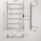 Topdattion Smart Wireless Electric Towel Warmer | Blade Thin 6 Bar Design | - Image 3