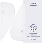 American Soft Linen 100% Cotton Hair Towels - Image 4
