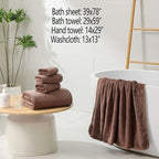 YTYC 29x59 Inch Extra Large Bath Towels Set of 6 Quick Dry Super Soft - Image 2