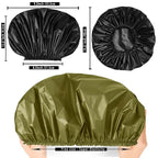 Jumbo Size Shower Cap 2 PCS Waterproof Shower Caps - Image 3
