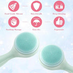 HINZIC 2 Pack Silicone Manual Facial Cleansing Brush, Skin Friendly Waterproof - Image 7