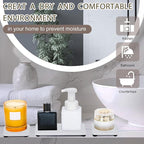 4PCS Stone Drying Trays for Bathroom Sink, Water Absorbing Stone Tray, Water - Image 7