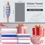 JML Bath Towels Set, Large Microfiber Bath Towel - Image 2