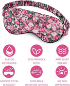 OLESILK 100% Natural Mulberry Silk Sleep Eye Mask Block Out Light, Fashion - Image 6