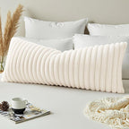 decorUhome Summer Cozy Faux Fur Throw Pillow Covers 14x36 Set of 1 Decorative - Image 4
