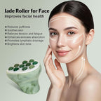 Jade Roller for Face, Gua Sha Facial Tool, Ice Eye Massager for Puffy Eyes & - Image 5
