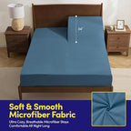 Split Head King Sheets Set for Adjustable Beds 4 Piece Flex Top Bed Sheets – - Image 3