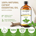 EUQEE 118ML Catnip Essential Oil, Pure & Fresh Herbal Aroma Catnip Essential Oil - Image 2