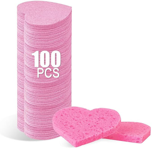 100-Count Compressed Facial Sponges by Mainlyrunmakeupsuppliers