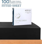 Royale Linens 400 Thread Count 100% American Grown Cotton Fitted Sheet Queen - Image 2