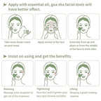 Gua Sha Facial Tools, Natural Jade Guasha Tool - Image 5