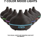 SACATR 550ml Oil Diffuser with 30x5 mL Essential Oils, Ultrasonic Technology - Image 4
