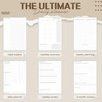 Productivity 3-month Planner Undated Daily Weekly Monthly Planner - Image 4