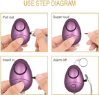KOSIN Personal Safety Alarm, 6 Pack 140DB Personal Security Alarm Keychain - Image 5