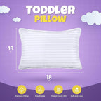 Utopia Bedding Toddler Pillow, 13x18 Pillows - Image 2