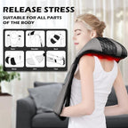 Blue Elf Shiatsu Electric Neck Back Massager Pillow 3D Kneading - Image 2