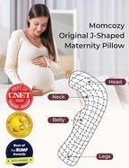 Momcozy J-Shaped Pregnancy Pillow - Image 3