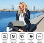Okany Blue Light Blocking Glasses Gaming Computer Glasses Powerful Professional - Image 4