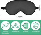 6 Pieces Natural Silk Sleep Mask Soft Eye Mask Adjustable Strap Blindfold - Image 2