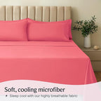 LuxClub 5 PC Sheet Set Bed Sheets Deep Pockets 16" Eco Friendly Wrinkle Free - Image 3