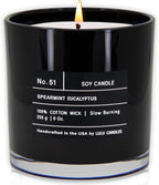 Lulu Candles | Spearmint Eucalyptus | Luxury Scented Soy Jar Candle | Hand by LULUCANDLES